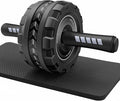 Ab roller wheel abdominal exercise core workout weight loss no noise easy to assembling light weight perfect home gym equipment for men & women