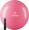 ProBody Pilates Exercise Ball - Multiple Sizes Gym Grade Balance Ball for Fitness, Yoga, Workout, Pregnancy & Physical Therapy