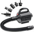Electric Air Pump for Inflatable Pool Toys - High Power Quick-Fill Air Mattress Inflator Deflator Pump for Pool Float Raft Gymnastics Track Mat, Portable Air Pump 4 Nozzles AC 110-120V (400W)