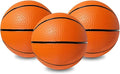 Botabee 5-Inch Mini Basketball Balls Set of 3 - Ideally Sized for Boys, Toddlers, and Mini Hoop Enthusiasts - Versatile for Indoor or Outdoor Play - Exciting Toy for Endless Games - Orange and Black