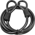 Lumintrail 10mm Heavy-Duty Security Cable, Vinyl Coated Braided Steel with Sealed Looped Ends (4', 7', 10', 15', or 30') (30-FT)