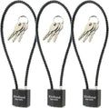 RioRand Keyed Cable Gun Locks Simple Operation 15" Compatible with Pistols, Handguns, Rifles, and Shotguns,Storage for Firearm Locking and Safety