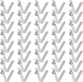 HARFINGTON Single Button Kayak Paddle Snap Spring Clip Spring Steel V-Shaped Hollow Lift Telescopic Locking Tube Pole Clips for Tent Camping