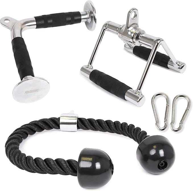 POWER GUIDANCE Cable Machine Attachment, LAT Pulldown Attachments, Cable Attachments for Gym, Home Gym Accessories