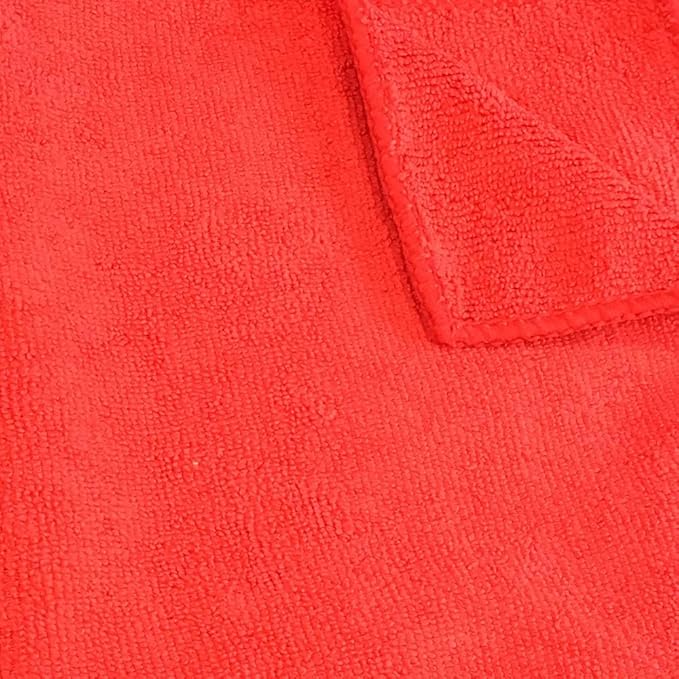 Arkwright Microfiber Gym Towel - Pack of 12 - Super Soft, Quick Dry Workout Sweat Towels, 300 GSM Lightweight & Absorbent for Sports, Working Out, Yoga, and Spa, 16 x 27 in, Red