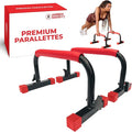 Rubberbanditz Parallette, Parallel Bars & Dip Station | At Home Gym Workout Equipment, L-Sit Bars & Calisthenics Equipment for Home. Perfect for Push Ups, Dips, Handstands & Gymnastics.