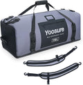 Waterproof Duffel Bag 110L- 700D PVC Dry Bag with Airtight Zipper, Large Dry Bag with Straps&Handles for Camping Boating Kayaking Rafting Canoeing Gym Beach Car Roof Storage (Grey)