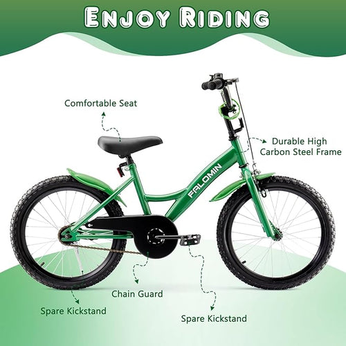 14/16/18 Inch Children’s Bike for Toddlers Kids Ages 3-9, Safe Non-Slip Tires, Removable Training Wheels, Coaster Brake, Easy Assembly, Perfect for Boys and Girls, Multiple Color