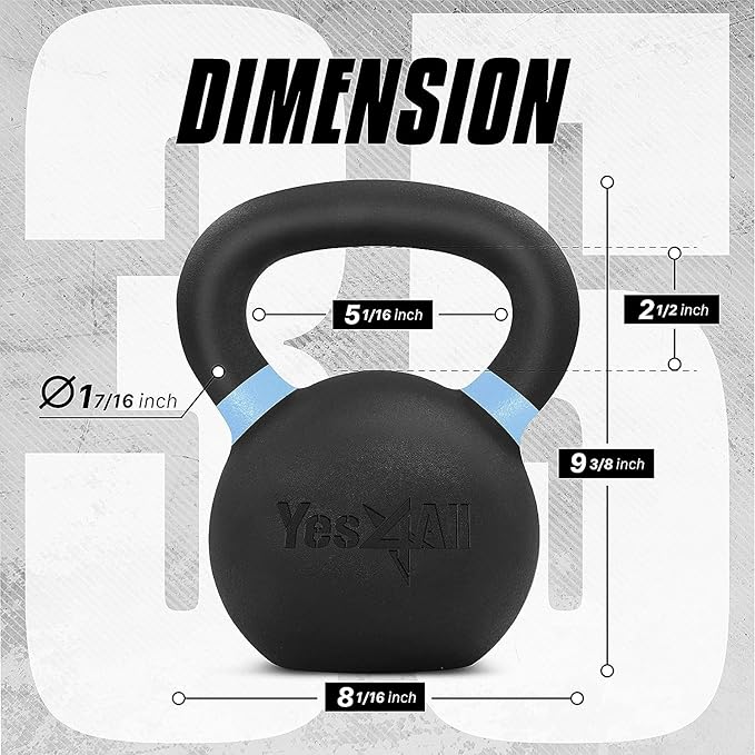 Yes4All Cast Iron Kettlebell