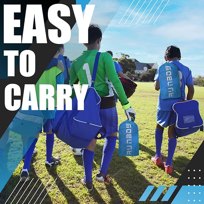 RUNBOW 5x3 ft Portable Kids Soccer Goal for Backyard Practice Soccer Net with Carry Bag