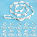 10PCS Nylon Daisy Chain Straps 23 KN for Aerial Yoga Hammock Swing Adjustable Aerial Silk Extender Hanging Rope for Aerial Yoga Belts 3.6FT 5.9FT Long