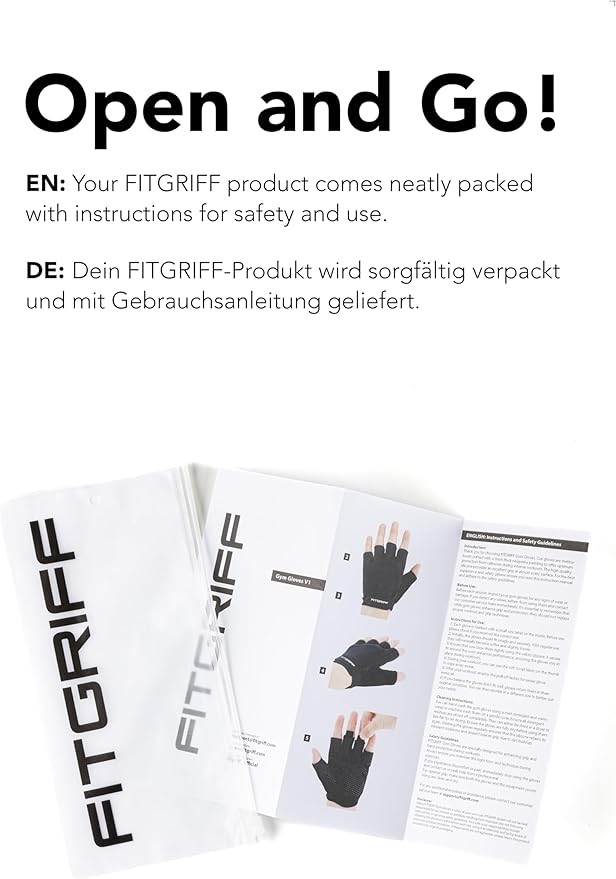 Fitgriff® Workout Gloves (Padded) for Men & Women - Fingerless Gym Gloves for Weight Lifting, Training - Full Palm Protection, Size : 8