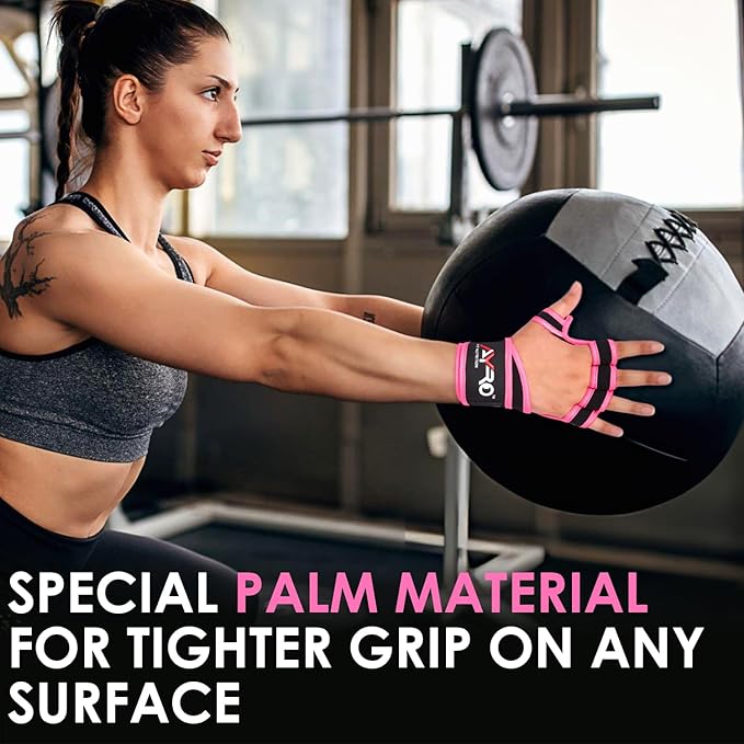 AYRO Workout Gloves for Men & Women – Ventilated Weight Lifting Gloves with Wrist Support - Gym Gloves for Men, Breathable Palm Padding, Non-Slip Grip – Ideal for Gym, Fitness, Cross Training, Size : Medium