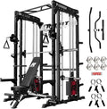RitFit M1 & M1 Pro Smith Machine with Cable Crossover System, Multi-Function Squat Rack Power Cage for Home Gym, Power Rack and Packages