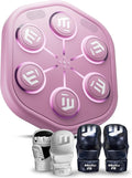 2025 Upgraded Smart Music Boxing Machine, Professional Online Boxing Lessons for Sculpting Fat Burning - 24H Standby, 160 Synced LED Lights, Wall-Mount Punching Bag for Home Gym
