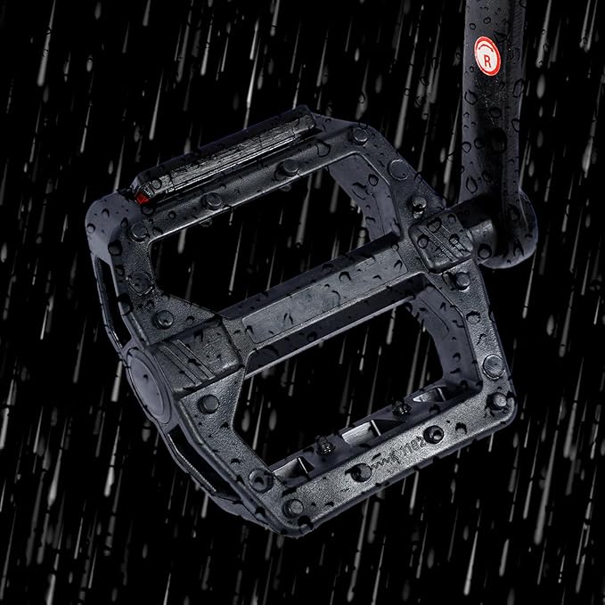 Bike Pedals 9/16" Lightweight Non-Slip Bicycle Platform Pedals - Fits Most Adult Bikes & Mountain Bikes &MTB, Durable and Slip-Resistant Design