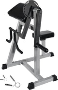 Valor Fitness Adjustable Preacher Curl Bench – Plate Loaded Arm Curl Station for Biceps and Triceps Workouts – Home Gym Strength Training Equipment with 150 lb Capacity