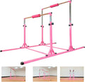 MARFULA Gymnastics Double Horizontal Bars 3Play Parallel Bars Uneven Bars Gymnastics Training Kip Bar with 304 Stainless Steel Regulating Arms & Fiberglass Rail for Indoor Outdoor Home Club Use