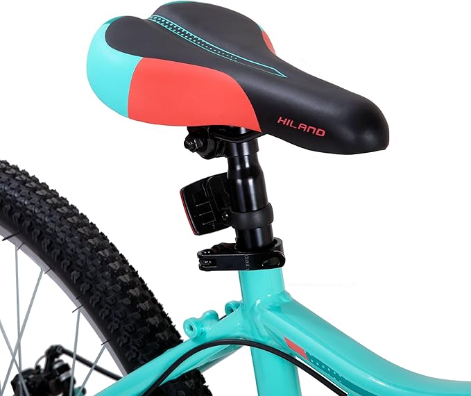 HILAND 20 Inch 26 Inch Mountain Bike for Women Girl, Lock-Out Suspension Fork, Aluminum Frame, Adult Ladies Mens MTB Bicycle
