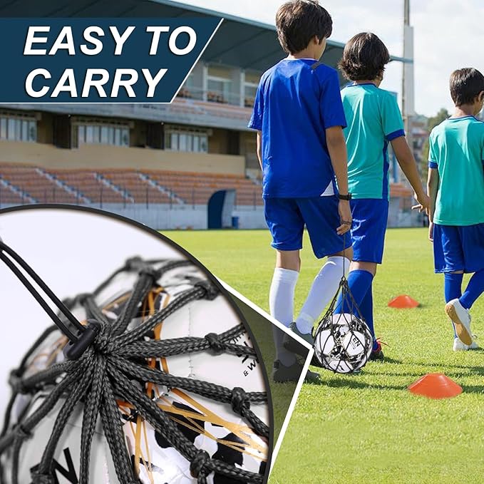 Portable 4’x3’ Soccer Goals for Backyard - Youth Soccer Training Equipment with Net, Cones & Storage Bag - Durable Kids Soccer Goal Set for Outdoor Practice (Ages 3-12)
