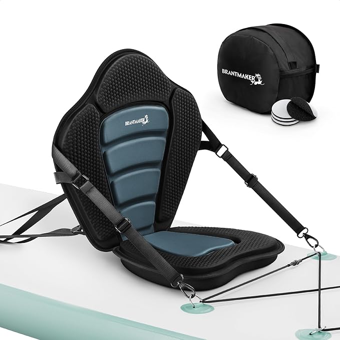 Kayak Seats with Back Support, Paddle Board Seat, Universal Thicken Cushion for Inflatable Paddleboard, Sup, Canoe, Ocean Kayak