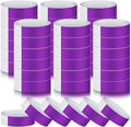 Tudomro 600 Packs Paper Wristbands for Events Neon Party Wristbands Colored Waterproof Paper Club Arm Bands Lightweight Identification for Concert Bar Entrance Admission(Purple)