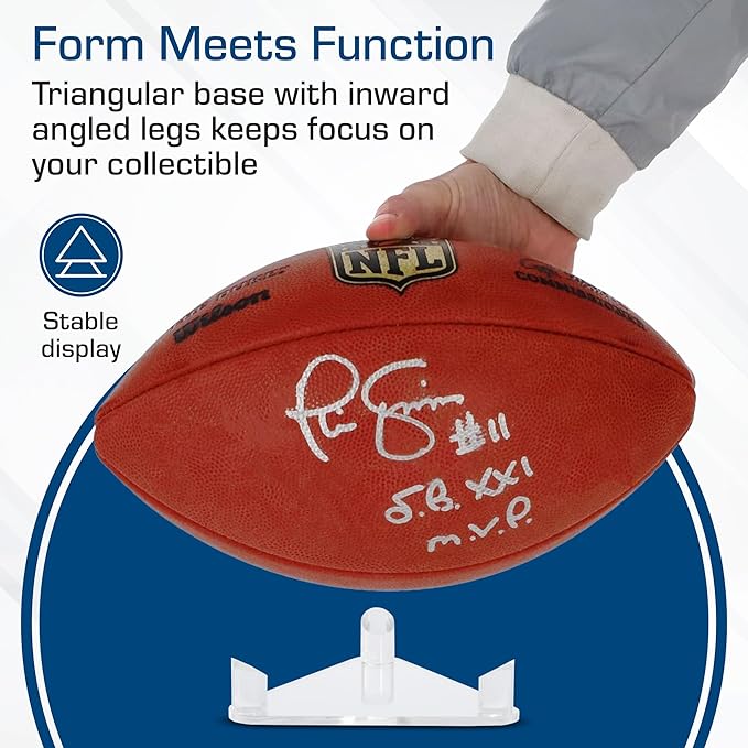 BCW Acrylic Ball Stand, 4 Pack | Anti-Slip Design for Basketball, Football, and Soccer Ball Display