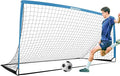 BOHEN 11x5.5 FT/9x5 FT/6x4 FT Portable Metal Soccer Goal for Backyard with Carry Bag - Fun for Outdoor Indoor Training Games for Kids and Adult, Easy Storage and Transportation