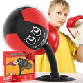 Strong Suction Desktop Punching Bag - Stress Relief Boxing Ball with Upgraded Durable Spring, Secured Office Home Desk Toy Gift for Kids, Friends, and Coworkers