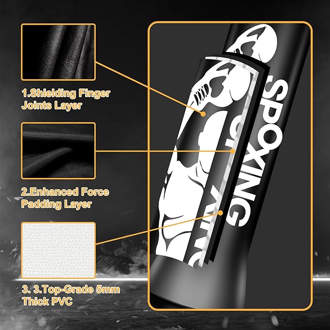 Freestanding Punching Bags for Adults Teens - 70" Heavy Bag with Stand Men Standing Boxing Inflatable Kickboxing Training MMA Muay Thai Fitness