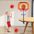 NZQXJXZ Indoor Basketball Hoop, Tabletop Basketball Hoop Set with Clips with Two Balls, Mini Hoops for Desk Table Bed Office Bedroom Basketball Toys for Kids and Adults