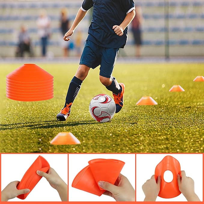 Kids Soccer Goals 2 of 4' x 3' Pop Up Soccer Goal Training Equipment, Portable Toddler Soccer Net with Soccer Ball, Soccer Set for Backyard, Perfect Youth Sports,Games,Play