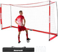 Soccer Goal, 12X6FT Soccer Net Easy Setup, Portable Soccer Goals for Backyard with Upgraded Collapsible Metal Base, Outdoor Indoor Soccer Goal Net for Practice with Carry Bag
