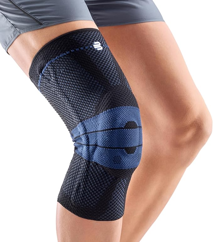 Bauerfeind - GenuTrain - Knee Brace - Targeted Support for Pain Relief and Stabilization of The Knee, Provides Relief of Weak, Swollen, and Injured Knees- Size 7 - Color Black