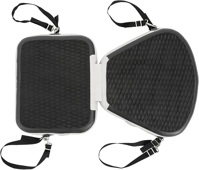Kayak Seats,Inflatable Kayak Seat,Adjustable Boat Seat,Thicken Seat Cushion for Kayaks Padded,Cushioned Fishing Seats w/Back Support Adjustable Strap for Kayaking Canoeing Drifting (Black)