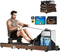 Magnetic/Water Row Machine for Home Rower 331LB Weight Capacity, Folding Rowing Machine with LED Monitor, App Supported, Tablet Holder, Comfortable Seat, Trifold Home Rowing Machine