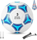 STEEFAN Soccer Ball Size 3/4/5 for Kids Outdoor Play,Color Change Soccer Stuff with Carry Net,Official Size Ball,Needles and Air Pump,Gift Idea for Kid Teen Boy Girl Junior and Men Women