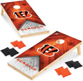 Wild Sports NFL Football 2' x 4' Regulation Size Solid Wood Cornhole Set with Direct Print HD Team Graphics Great Gift for Any Football Fan! Bean Bag Toss Family Outdoor Game