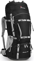 MOUNTAINTOP 70L Internal Frame Backpack Camping Backpacking Hiking Backpack for Men Women with Rain Cover