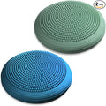 Libima 2 Pcs Wobble Cushion with Inflation Pump Wiggle Seat Flexible Sensory Seating Balance Disc Board for Men Women Physical Exercise Improving Posture Home Office