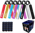 Grip Strengthener Set 6 Pack Metal Hand Grip 50-300LBS Heavy-Duty Grip Trainer Grip Strength Trainer Home Gym with 6 Rolls of Non-Slip Grip Tape