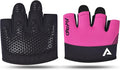 AYRO Minimal Workout Gloves, Short Partial Gym Weight Lifting Gloves Grip Pads for Men & Women with Full Palm Protection & Extra Grip, Best for Weightlifting, Training, Gym & Hand Support