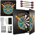 THOUSAND OAKS BARREL CO. | Personalized Dartboard & Cabinet Set with 6 Steel Tip Darts