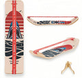 Slackline Balance Board Trainer for Kids & Adults – Pre-Assembled Wooden Board with Premium Stand, Core Strength & Flexibility Trainer for Home,Gym,Yoga,or Office Workouts