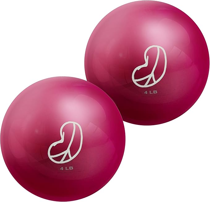 Bean Products Soft Weighted Balls for Exercise - Customizable Workout Balls for Yoga, Rehab, Pilates and Fitness - Latex Free, Easy to Grip, Versatile Physical Therapy Exercise Ball