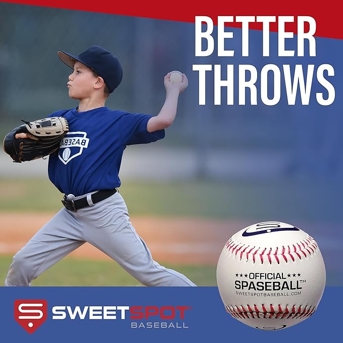SweetSpot Senior 34 | Plastic Bat and Ball Combo Set | 34” Length | Backyard Baseball Set for Youth, Kids, Teens, and Adults