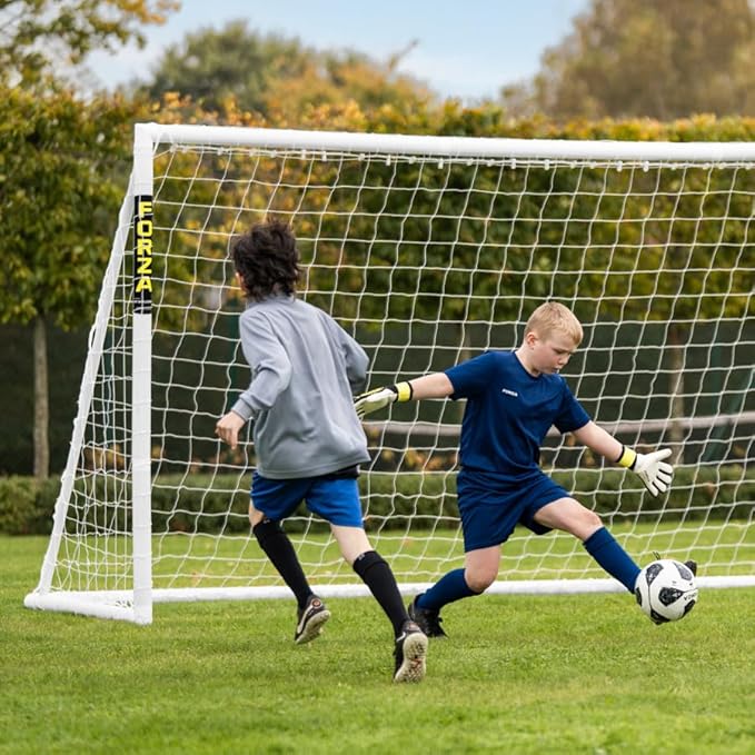 Forza Backyard Soccer Goals [9 Sizes] | Ultra-Durable uPVC Weatherproof Kids Soccer Goals | Quick Assembly – Every Goal Counts!