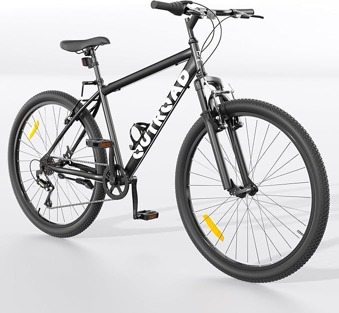 26 inch Mountain Bike with Lightweight Cycling Bicycles, Dual Disc/V Brake,Metal Frame Bicycle for Men and Women, Adult