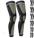 Full Leg Sleeves Long Compression Leg Sleeve Knee Sleeves Protect Leg, for Man Women Basketball, Arthritis Cycling Sport