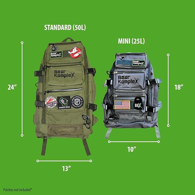 Bear KompleX Military Grade Tactical Backpack - Organize Gear & Optimize Comfort - Multipurpose 1000 Denier Nylon Backpack